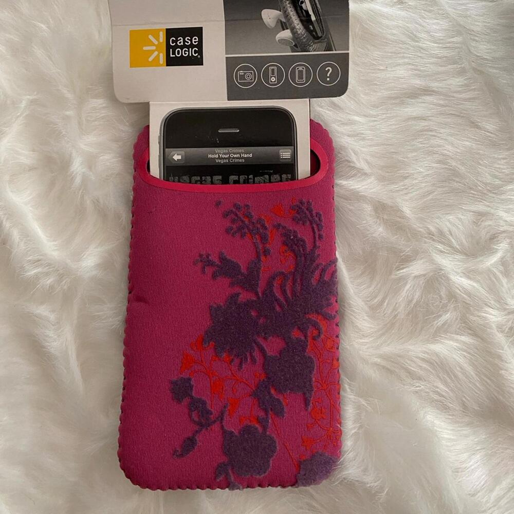 Case Logic Neoprene Cell Phone Sleeve with Floral Design